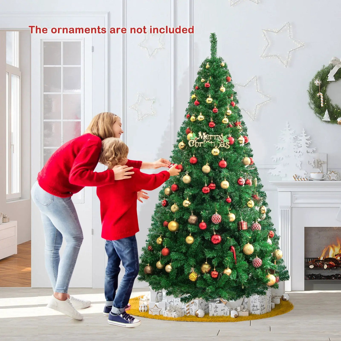 Artificial PVC Christmas Tree with Solid Metal Stand by DirectDeals