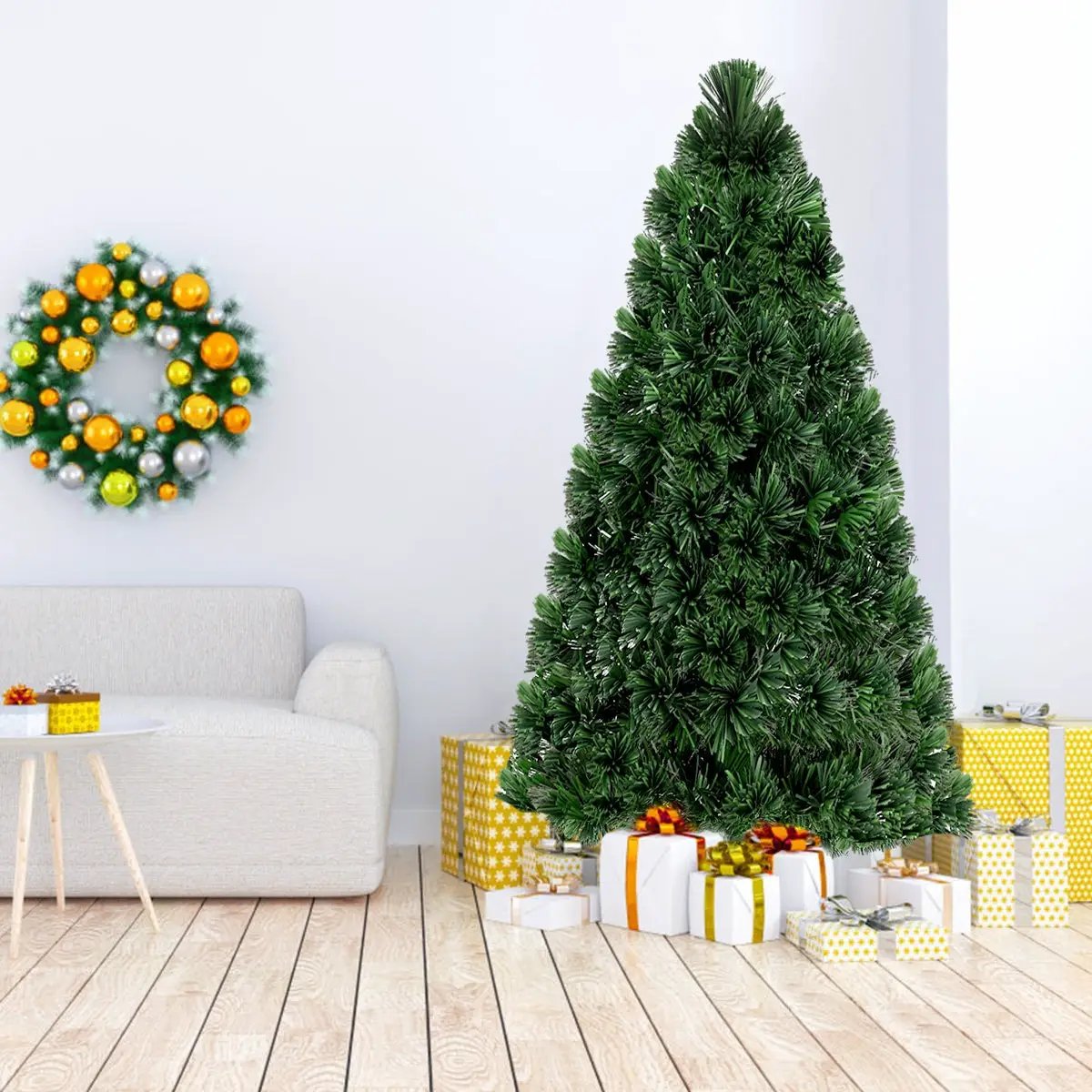 3' / 4' / 5' / 6' Fiber Optic Artificial PVC Christmas Tree by DirectDeals