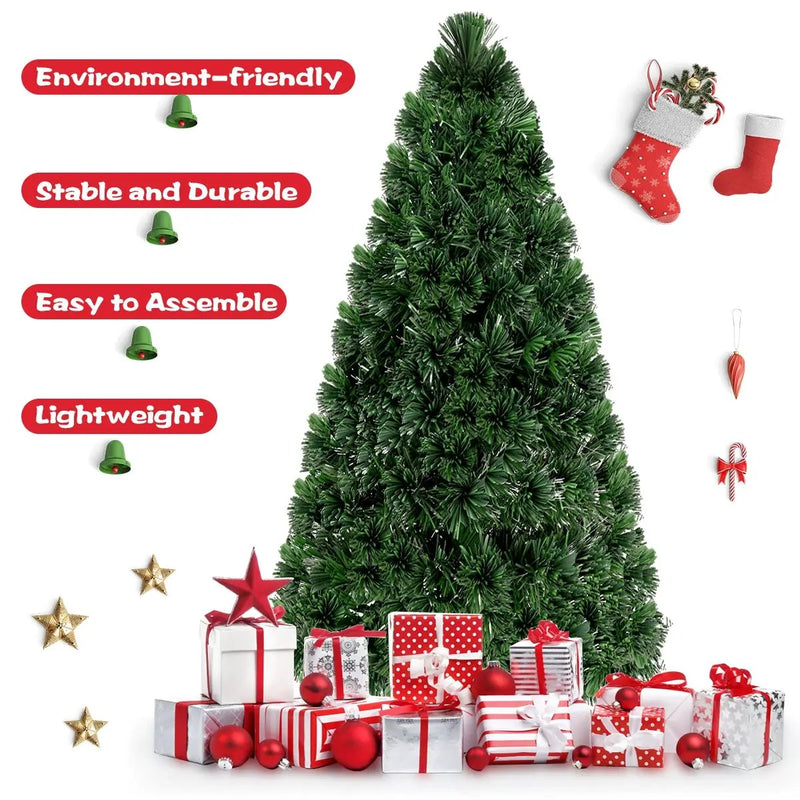 3' / 4' / 5' / 6' Fiber Optic Artificial PVC Christmas Tree by DirectDeals
