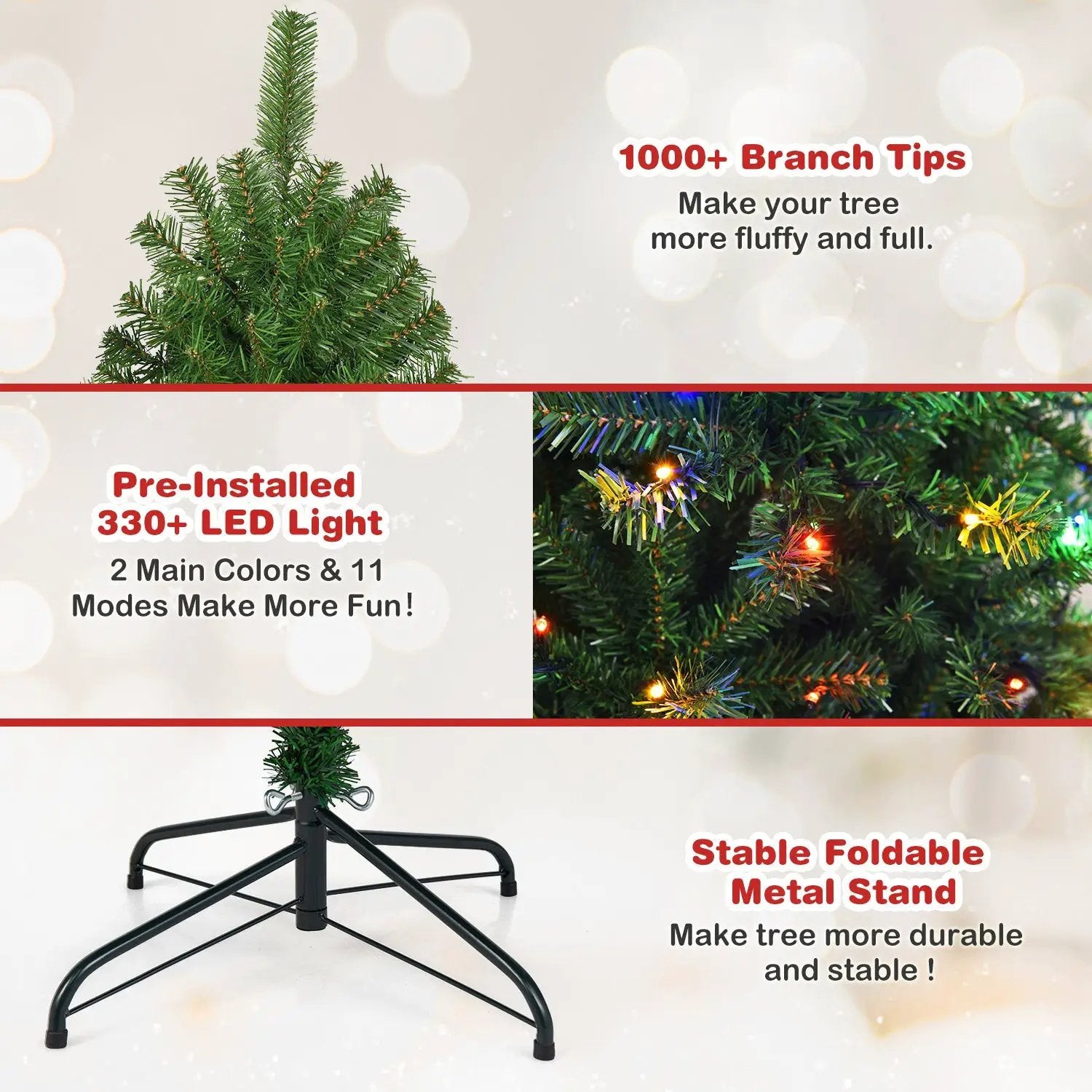 Artificial Premium Hinged Christmas Tree by DirectDeals
