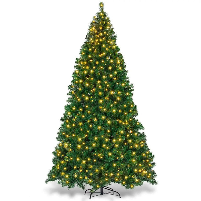 9 Feet Pre-Lit PVC Artificial Christmas Tree with 700 LED Lights by DirectDeals