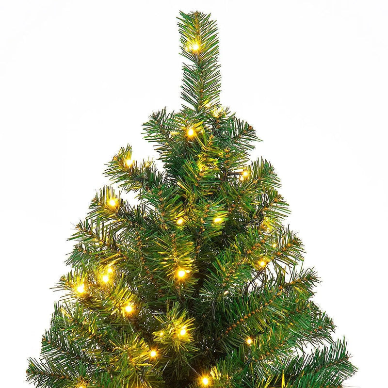 9 Feet Pre-Lit PVC Artificial Christmas Tree with 700 LED Lights by DirectDeals