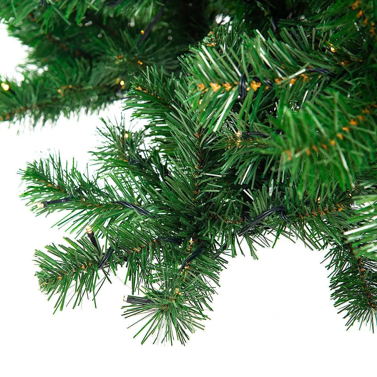 9 Feet Pre-Lit PVC Artificial Christmas Tree with 700 LED Lights by DirectDeals