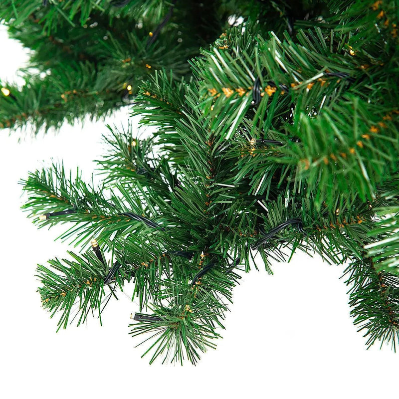 9 Feet Pre-Lit PVC Artificial Christmas Tree with 700 LED Lights by DirectDeals