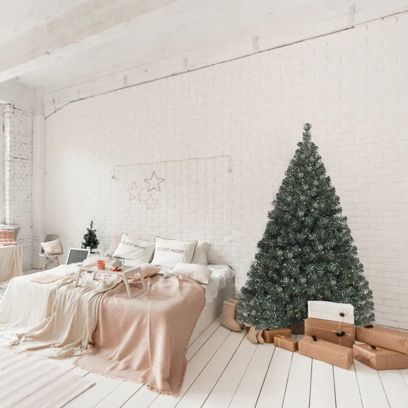 4.5 Feet PVC Pre-lit Artificial Hinged Christmas Tree by DirectDeals