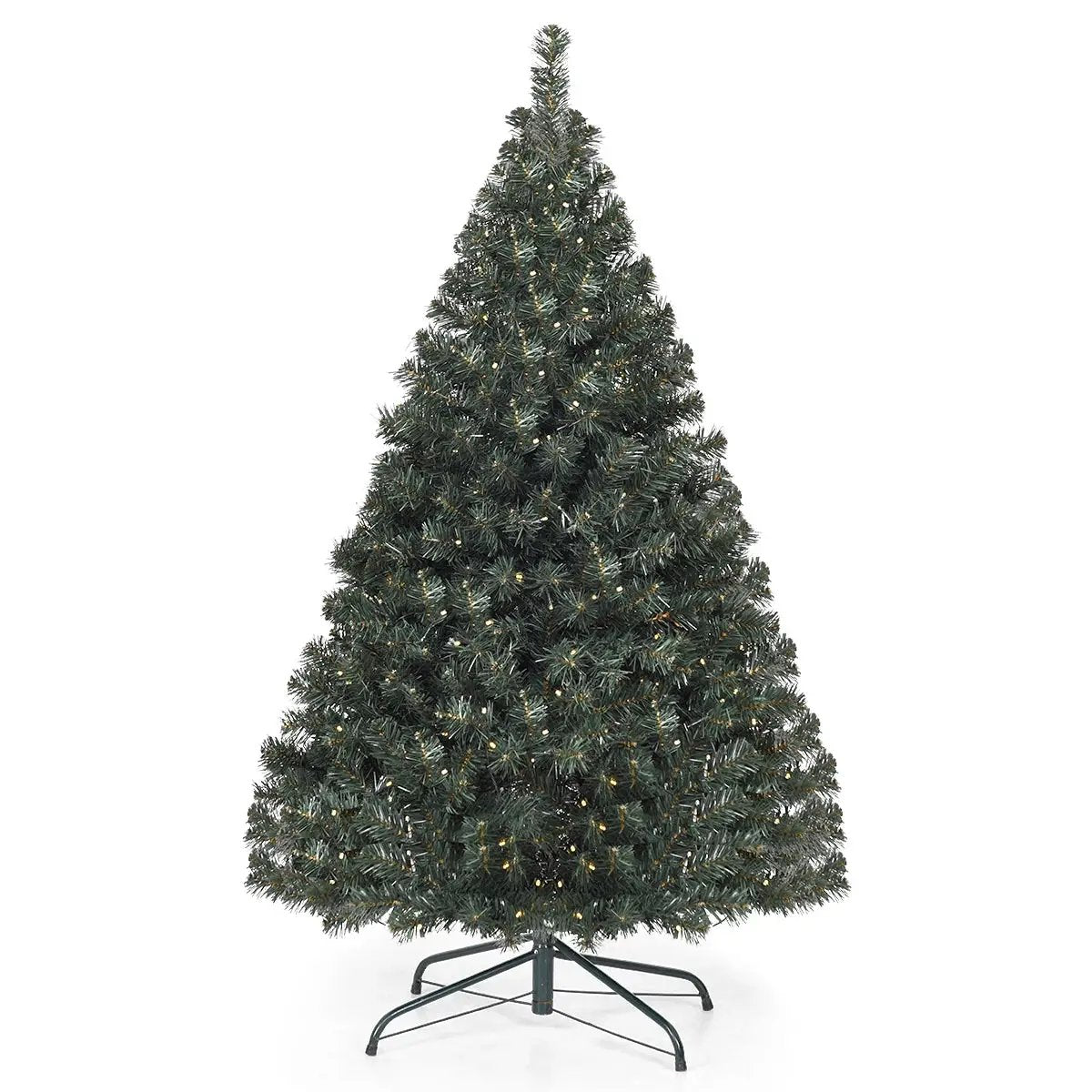 4.5 Feet PVC Pre-lit Artificial Hinged Christmas Tree by DirectDeals