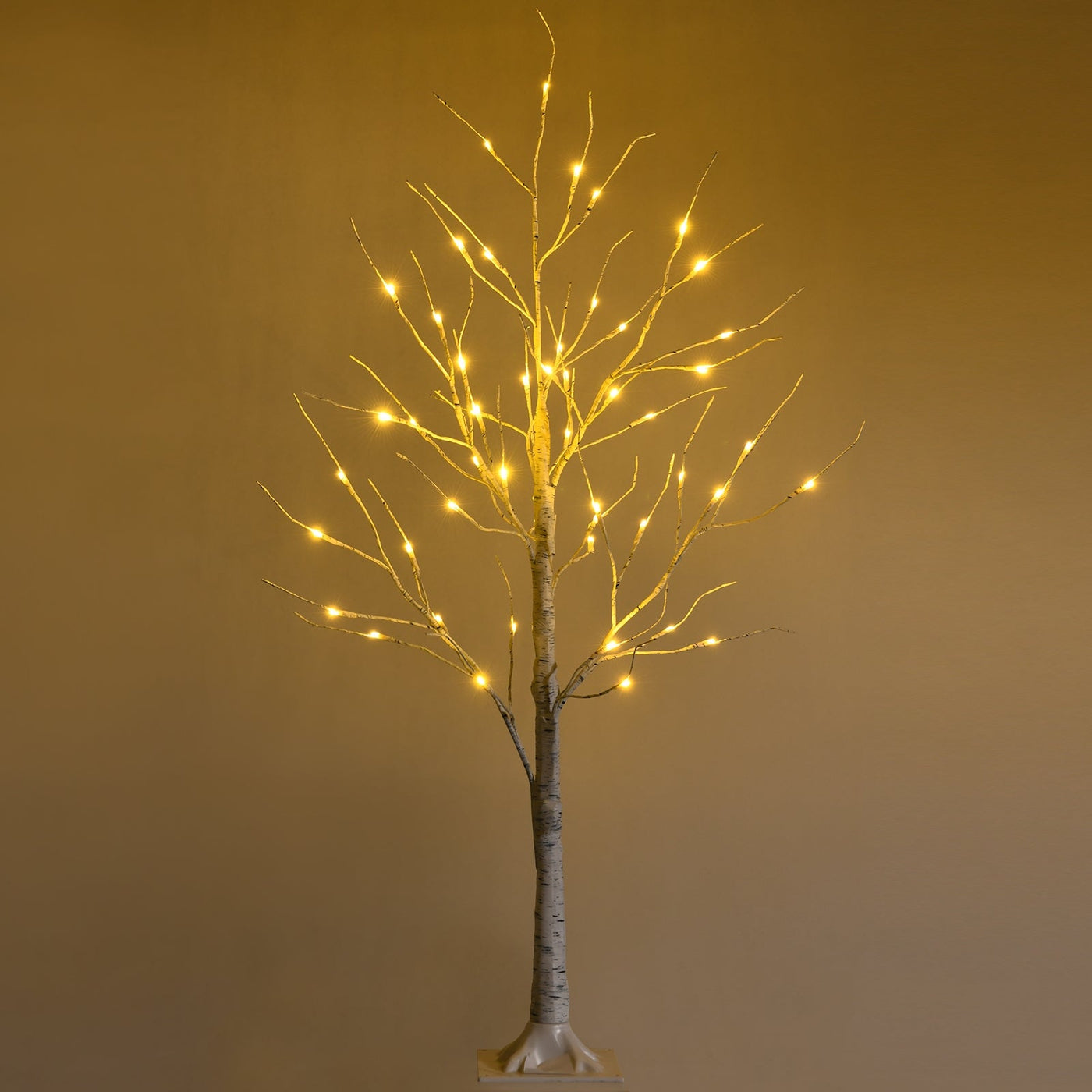 Pre-lit White Twig Birch Tree for Christmas Holiday with LED Lights by DirectDeals