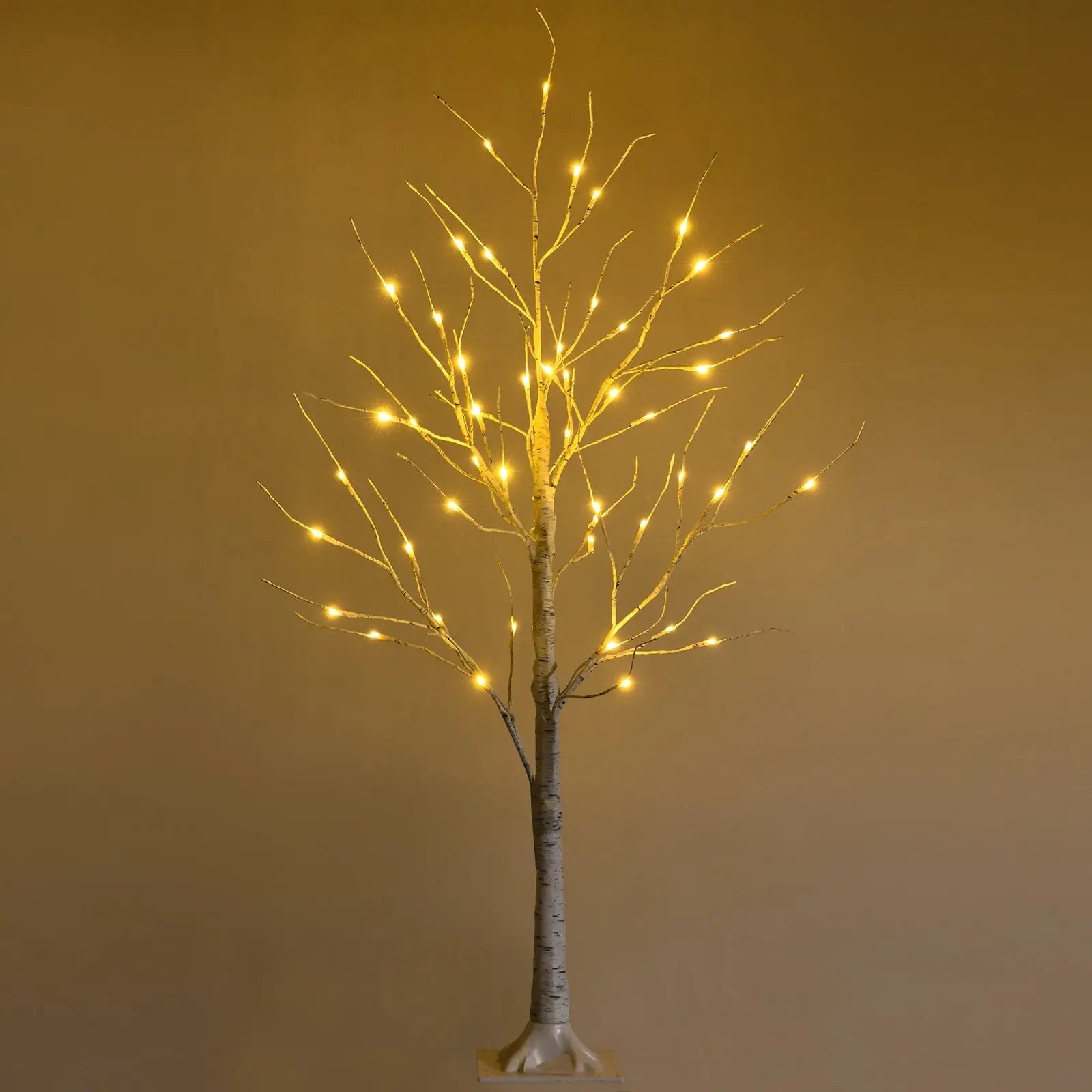 Pre-lit White Twig Birch Tree for Christmas Holiday with LED Lights by DirectDeals