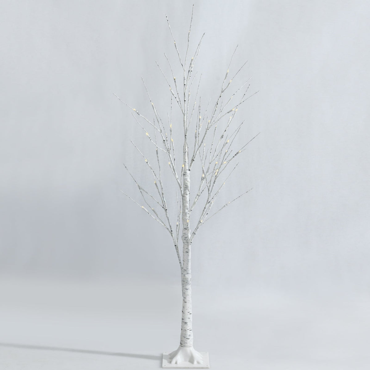 Pre-lit White Twig Birch Tree for Christmas Holiday with LED Lights by DirectDeals