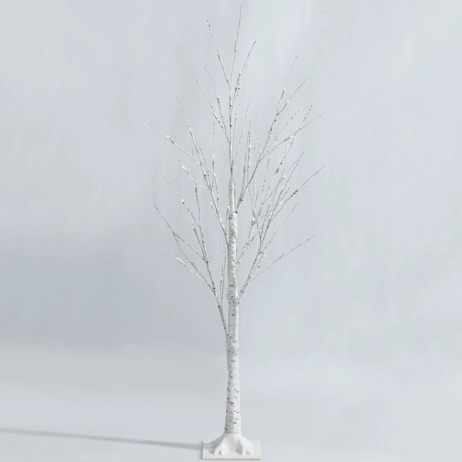 Pre-lit White Twig Birch Tree for Christmas Holiday with LED Lights by DirectDeals