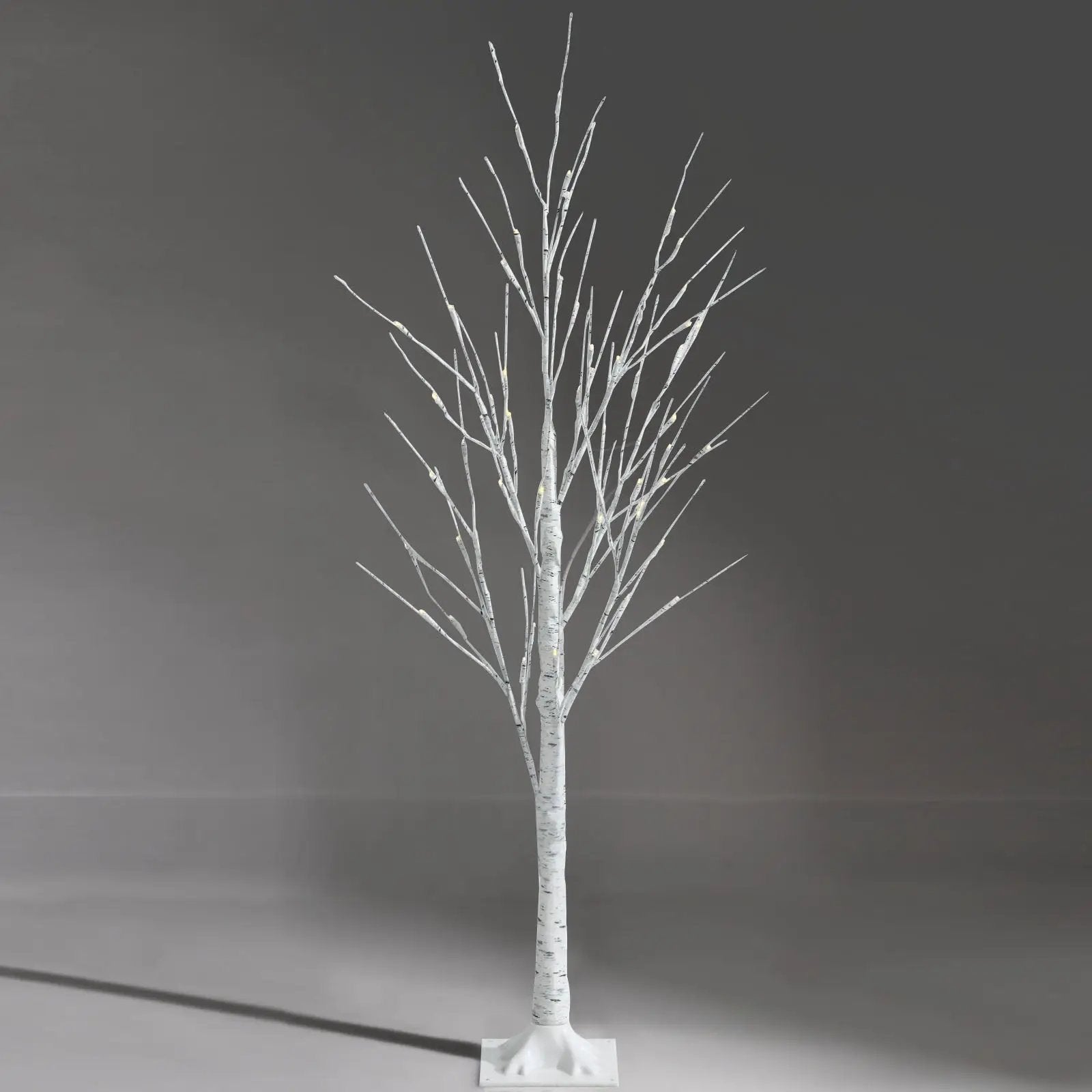 Pre-lit White Twig Birch Tree for Christmas Holiday with LED Lights by DirectDeals