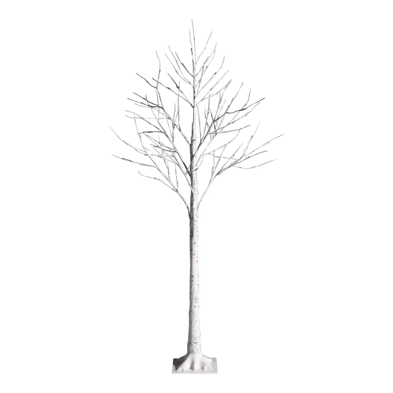 5 Feet Pre-lit White Twig Birch Tree with 72 LED Lights for Christmas by DirectDeals
