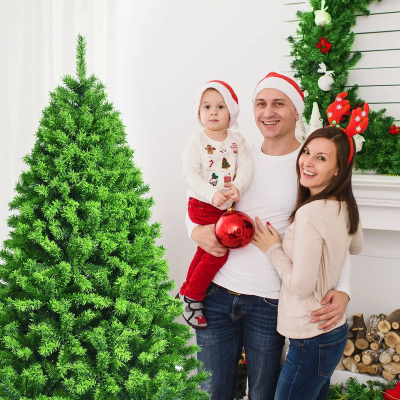 Snow Flocked Artificial Christmas Tree with Metal Stand by DirectDeals