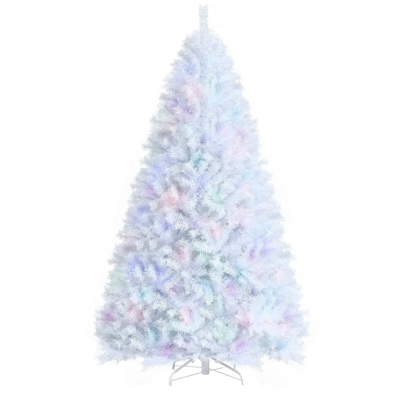 8 Feet Artificial Christmas Tree with 1636 Iridescent Branch Tips by DirectDeals
