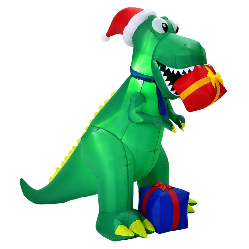 6 Feet Christmas Inflatable Dinosaur for Indoor and Outdoor by DirectDeals