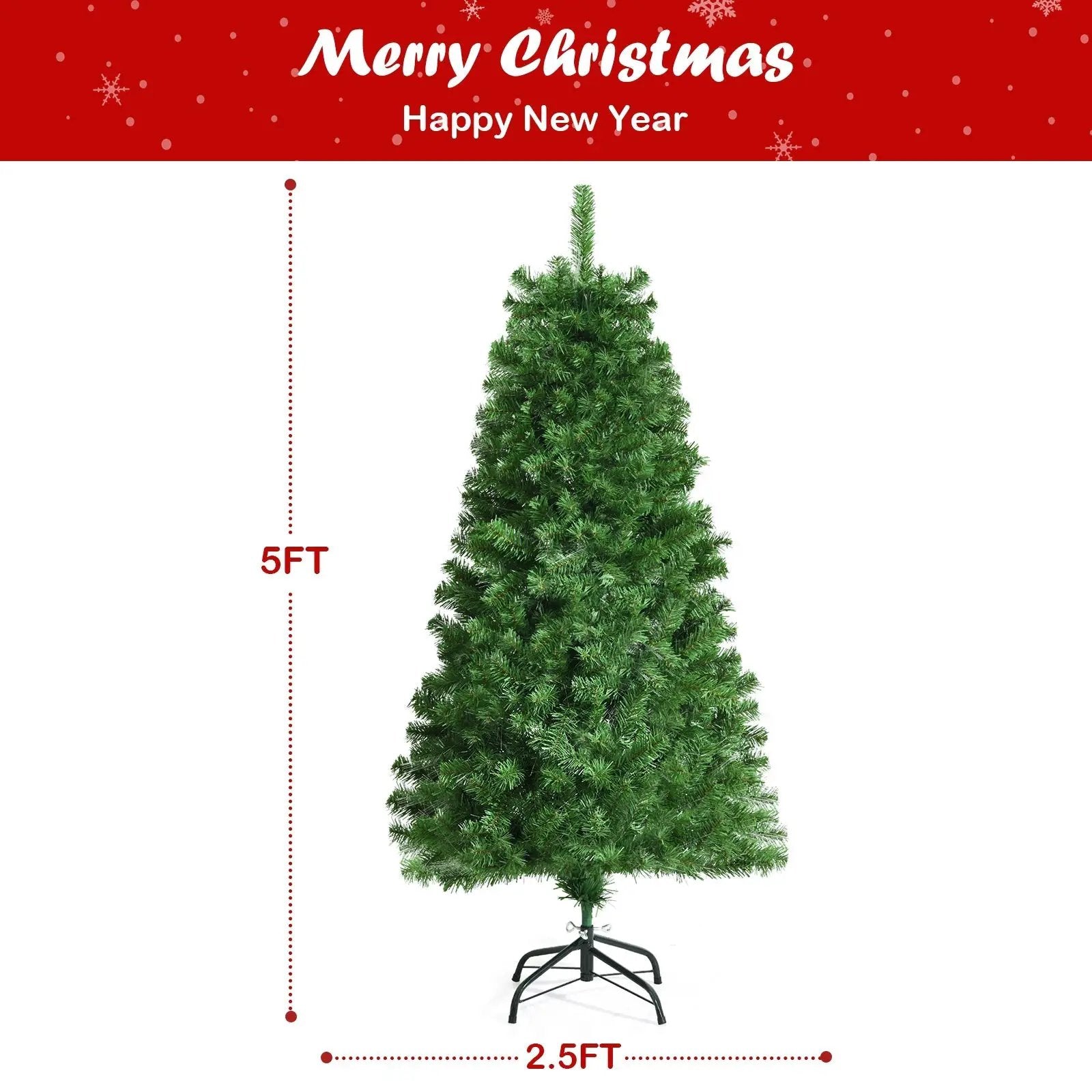 Pre-lit Multi-Colored Fiber Optic Spruce Artificial Christmas Tree by DirectDeals