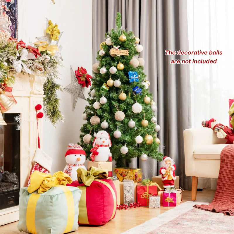 Pre-lit Multi-Colored Fiber Optic Spruce Artificial Christmas Tree by DirectDeals