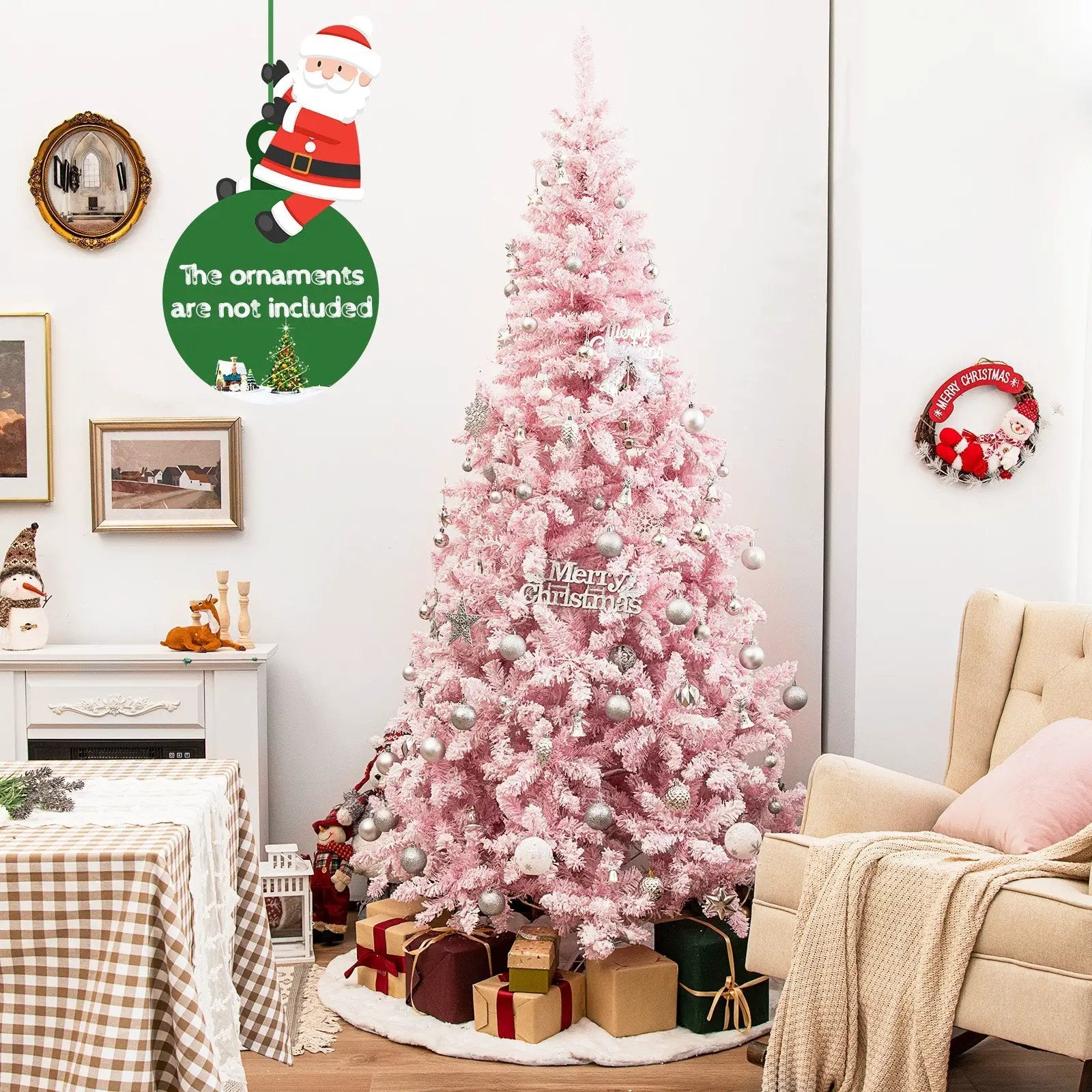 7.5 Feet Flocked Christmas Tree by DirectDeals