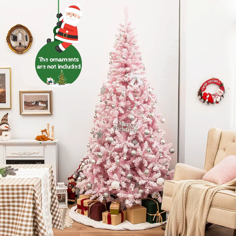 7.5 Feet Flocked Christmas Tree by DirectDeals