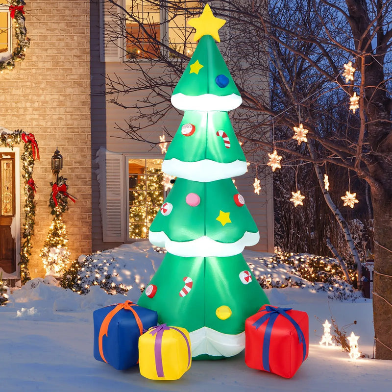 6 Feet Tall Blow up Christmas Tree with 3 Gift Boxes by DirectDeals