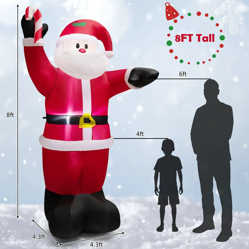 8 Feet Inflatable Santa Claus Decoration by DirectDeals