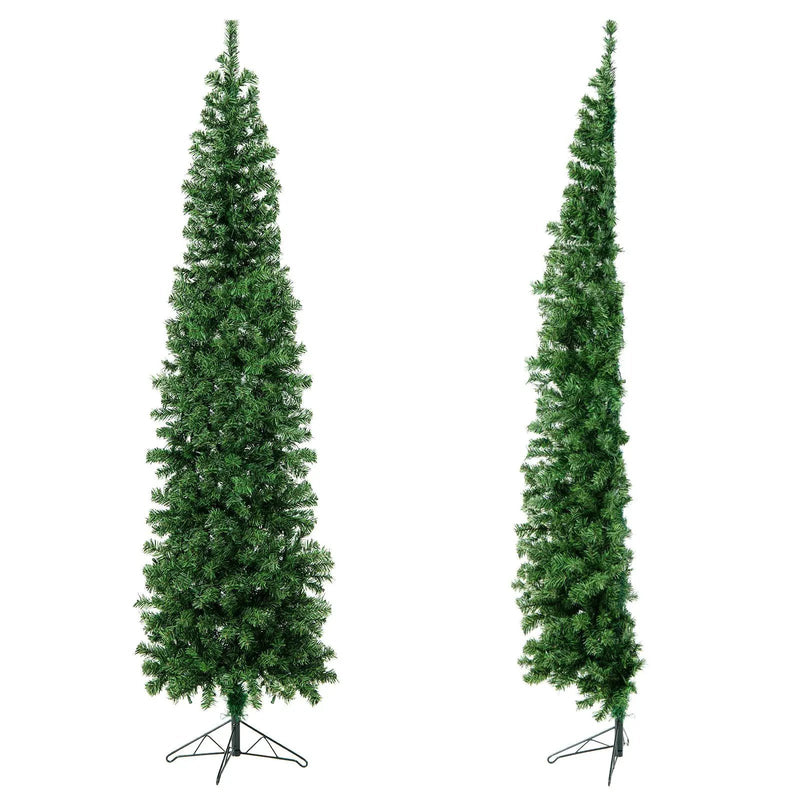 7 Feet Prelit Half-Shape Christmas Tree with 150 Lights by DirectDeals