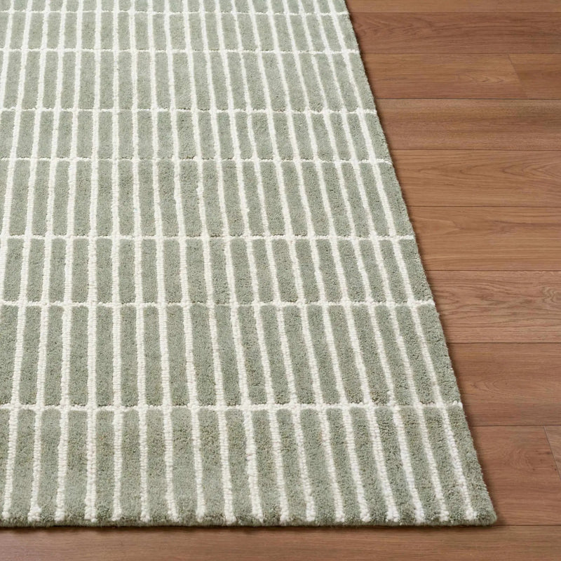 Finial Olive Wool Area Rug by Boutique Rugs
