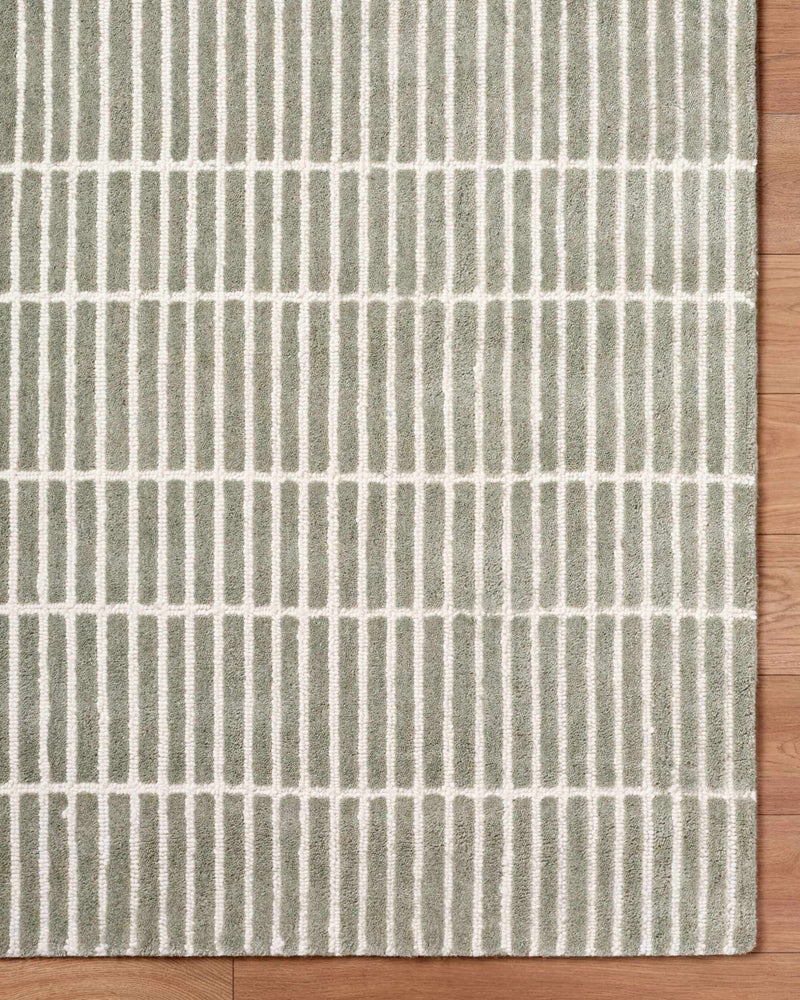 Finial Olive Wool Area Rug by Boutique Rugs