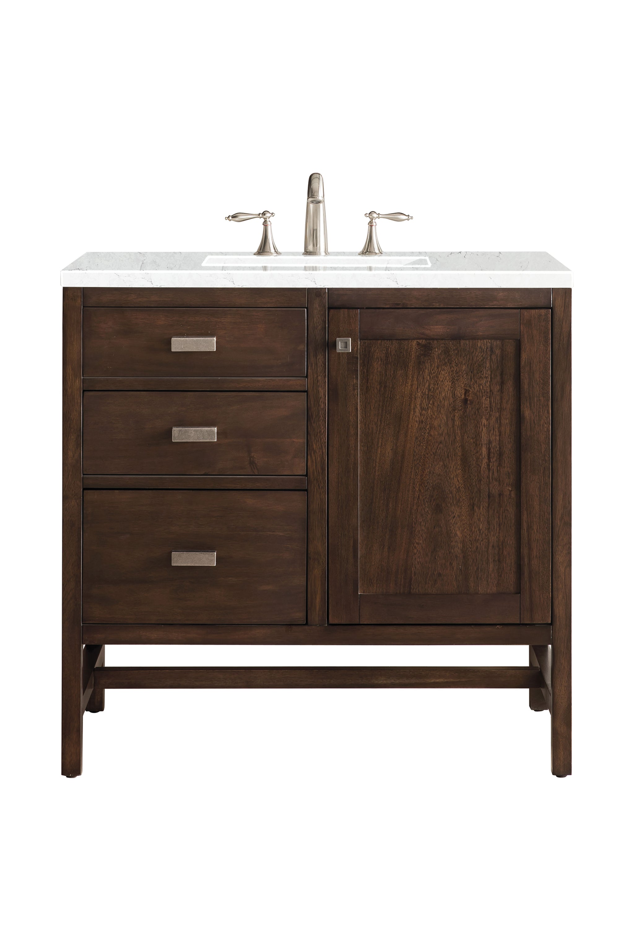 James Martin Addison 36" Single Bathroom Vanity, Mid-Century Acacia by James Martin
