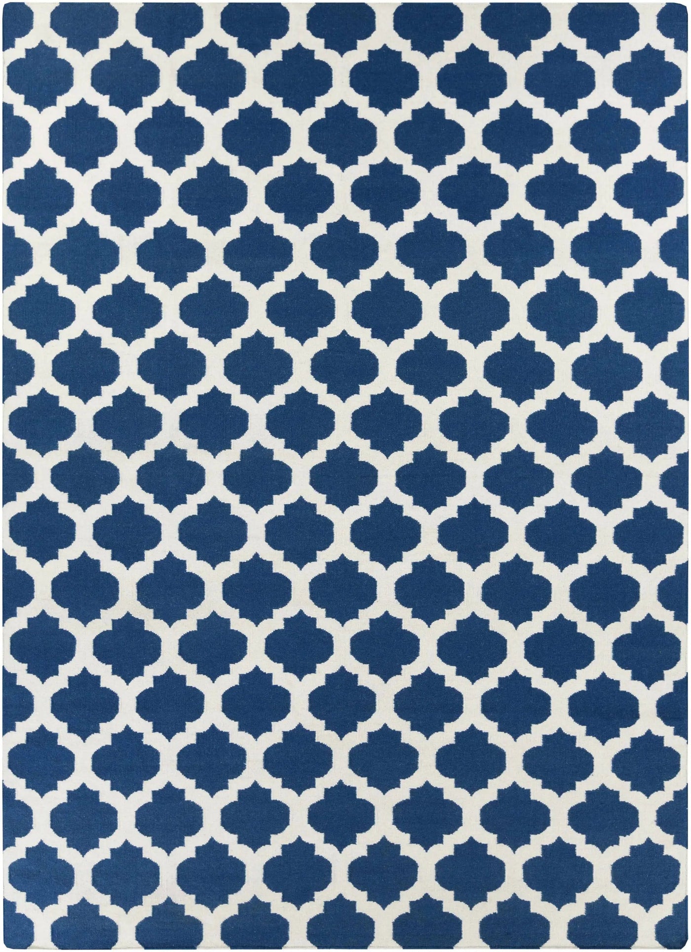 Centenary Navy Wool Area Rug - Clearance by Boutique Rugs