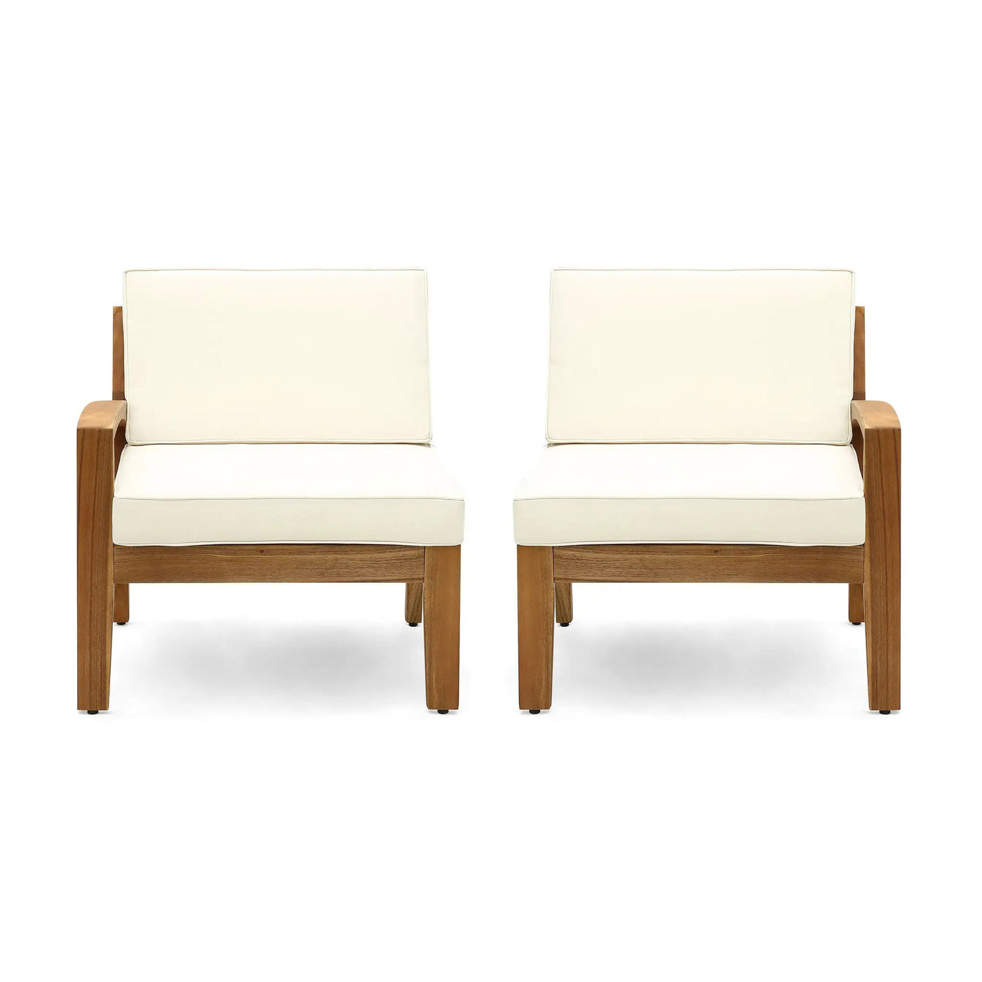 Grenada 5 Seater Acacia Wood Sectional Sofa Set by HouseOfZazla