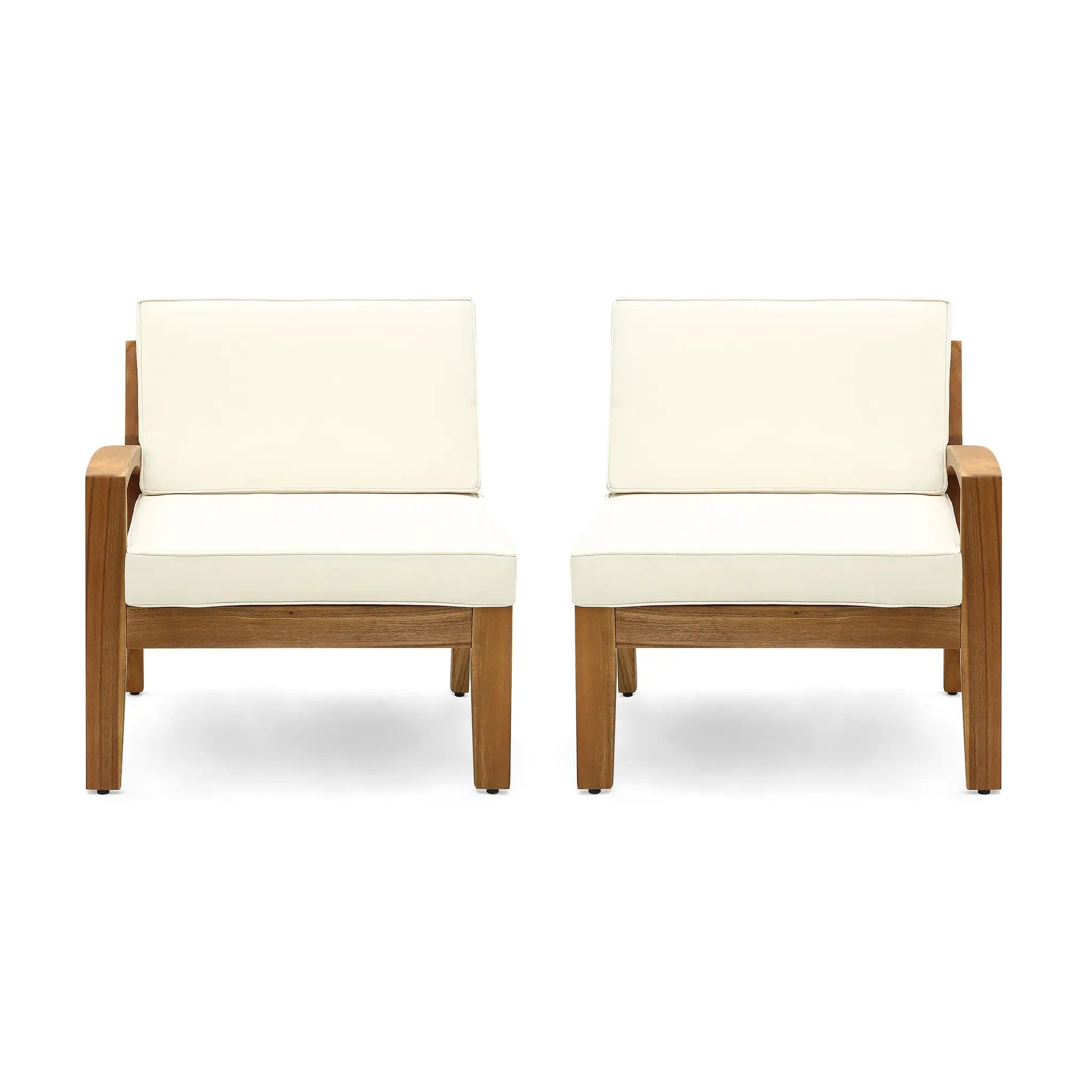Grenada 5 Seater Acacia Wood Sectional Sofa Set by HouseOfZazla