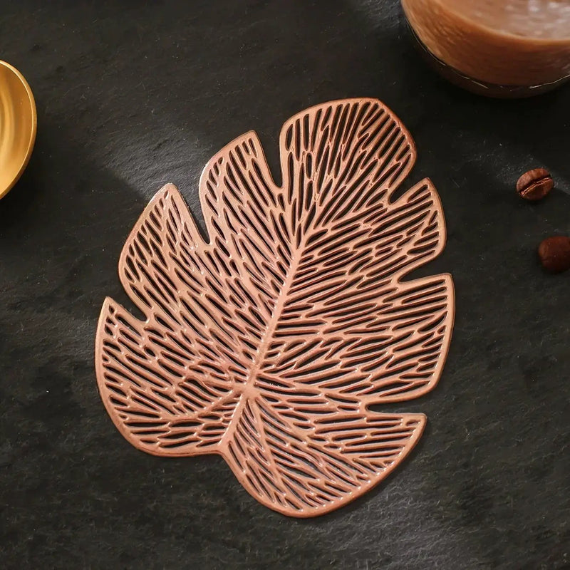 Coasters - Banana Leaf Ceramic Set by House Of Avana