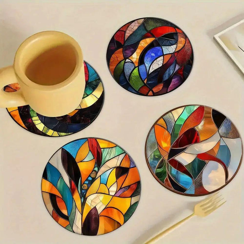 Coasters - Decorative Wood Set by House Of Avana