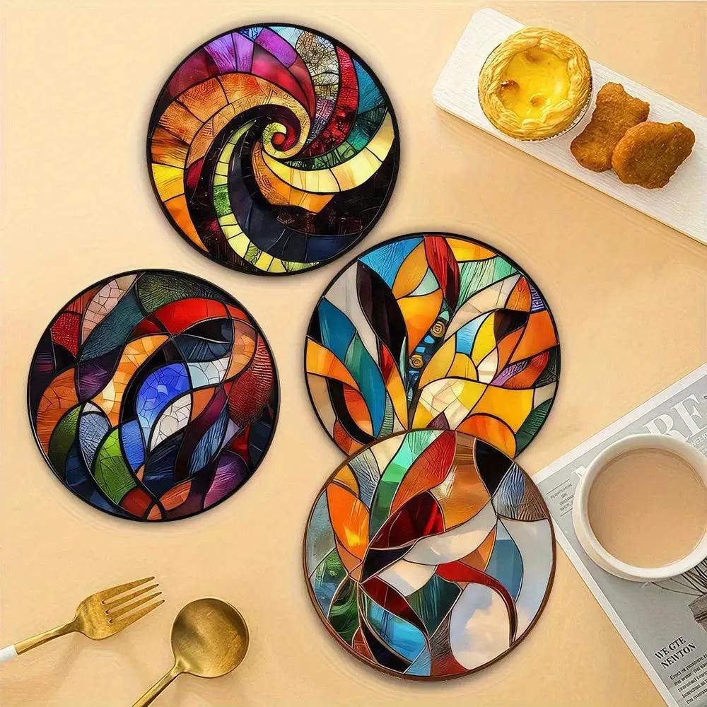 Coasters - Decorative Wood Set by House Of Avana