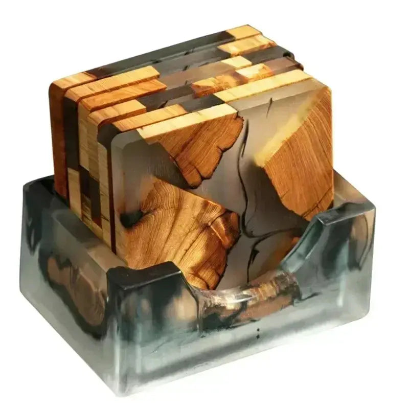 Coasters - Modern Wood Set by House Of Avana