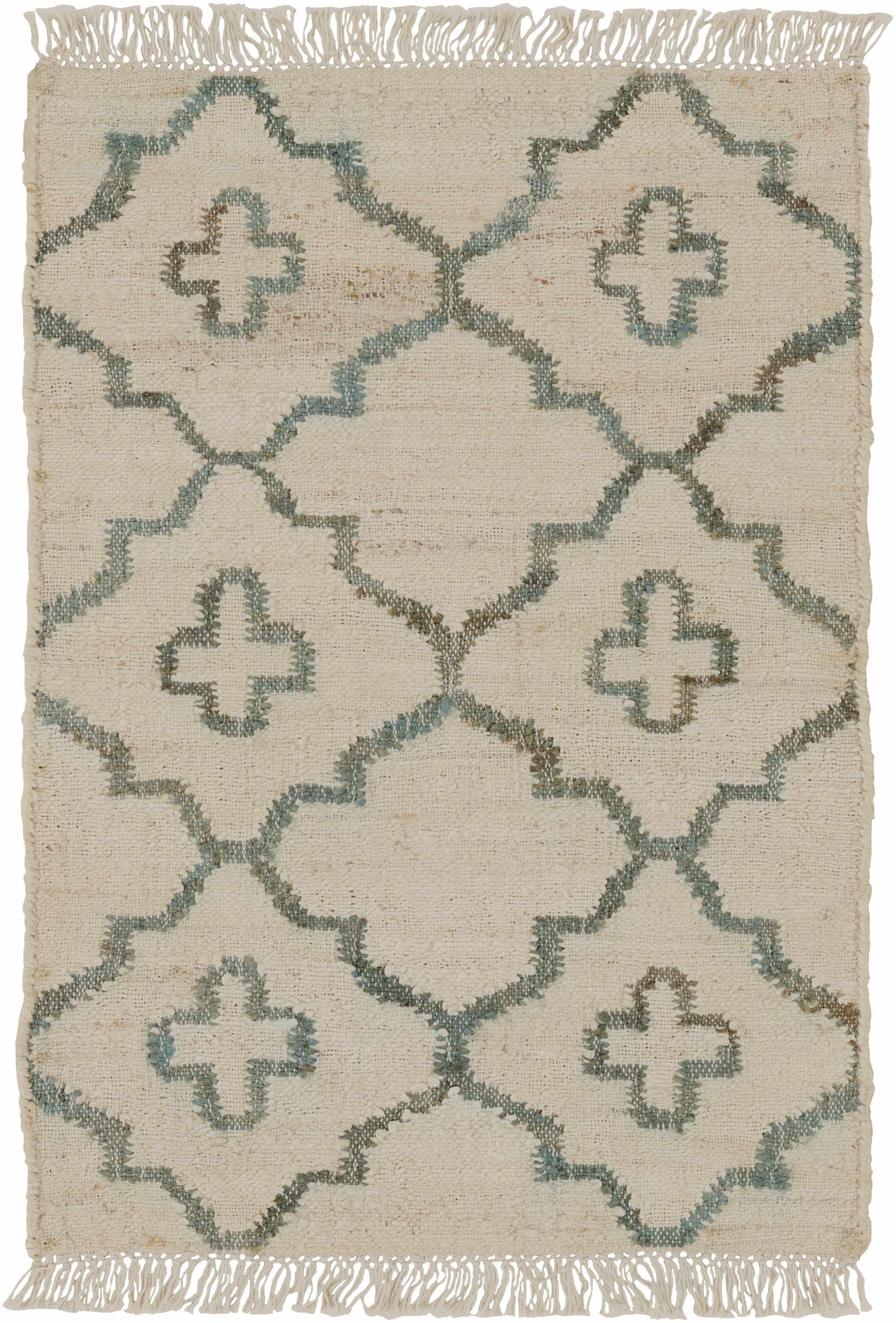 Coffeyville Handcrafted Fringed Jute Carpet - Clearance by Boutique Rugs