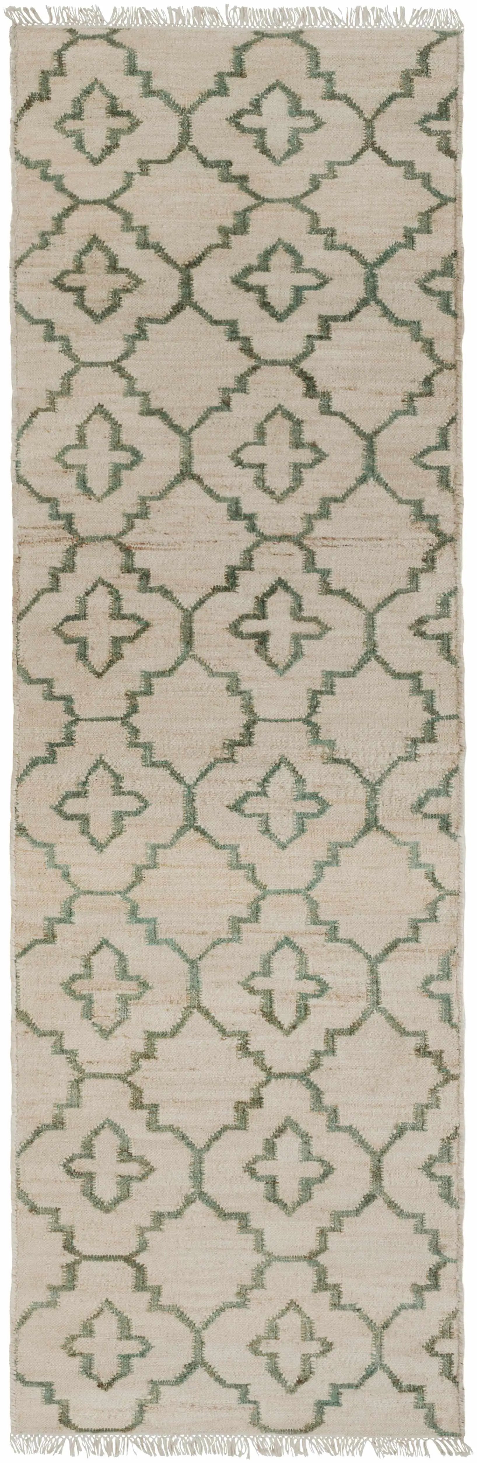Coffeyville Handcrafted Fringed Jute Carpet - Clearance by Boutique Rugs