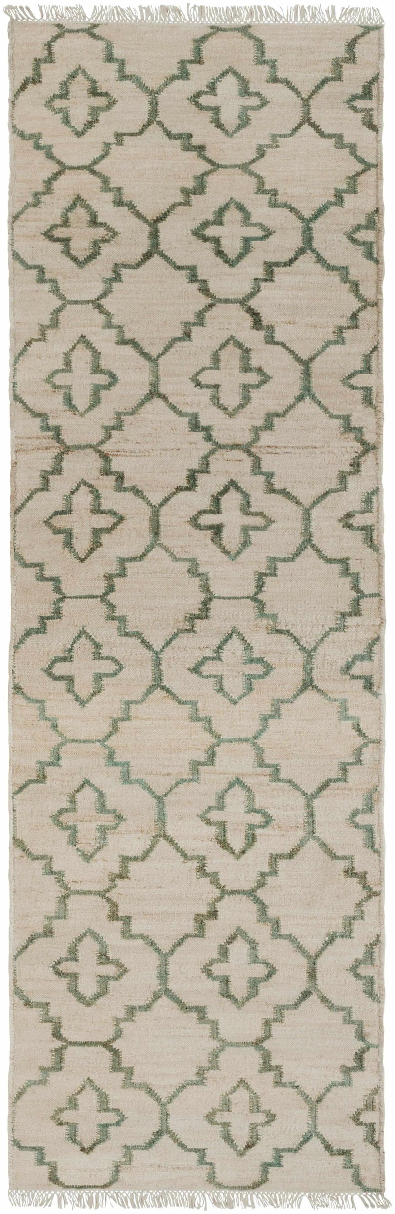 Coffeyville Handcrafted Fringed Jute Carpet - Clearance by Boutique Rugs