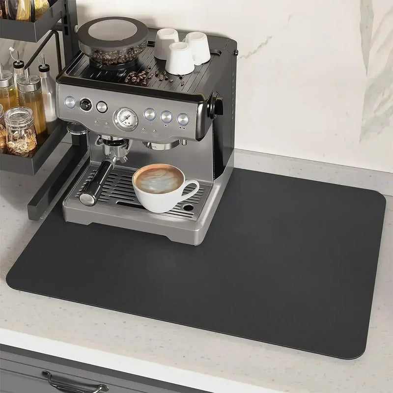 Coffee Mat - Super Absorbent Rubber by House Of Avana