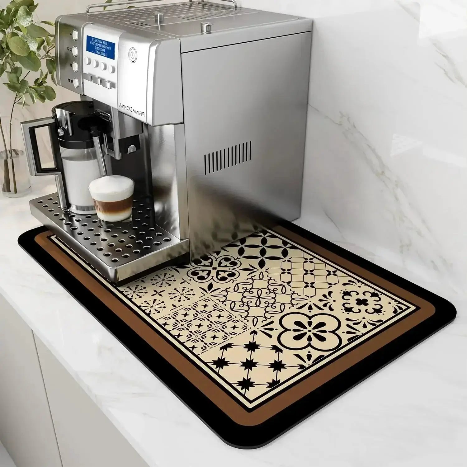 Coffee Mat - Water-Absorbent Rubber Small by House Of Avana