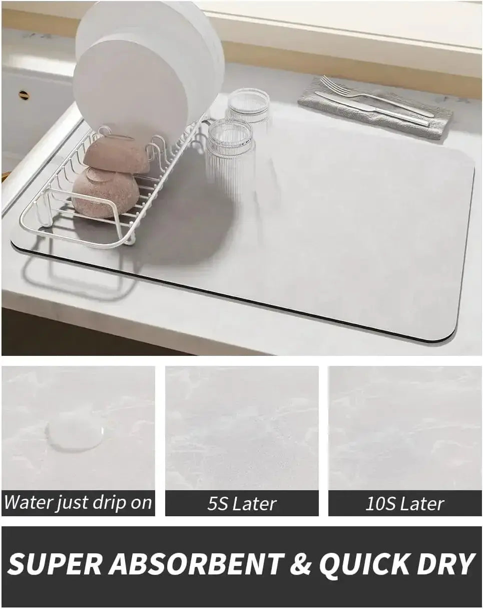 Coffee Mat - Water-Absorbent Rubber Small by House Of Avana