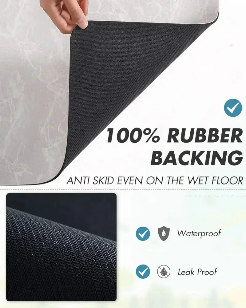 Coffee Mat - Water-Absorbent Rubber Small by House Of Avana