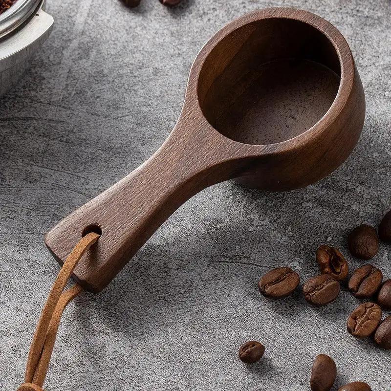Coffee Spoon - Long Handle Black Walnut Wood by House Of Avana