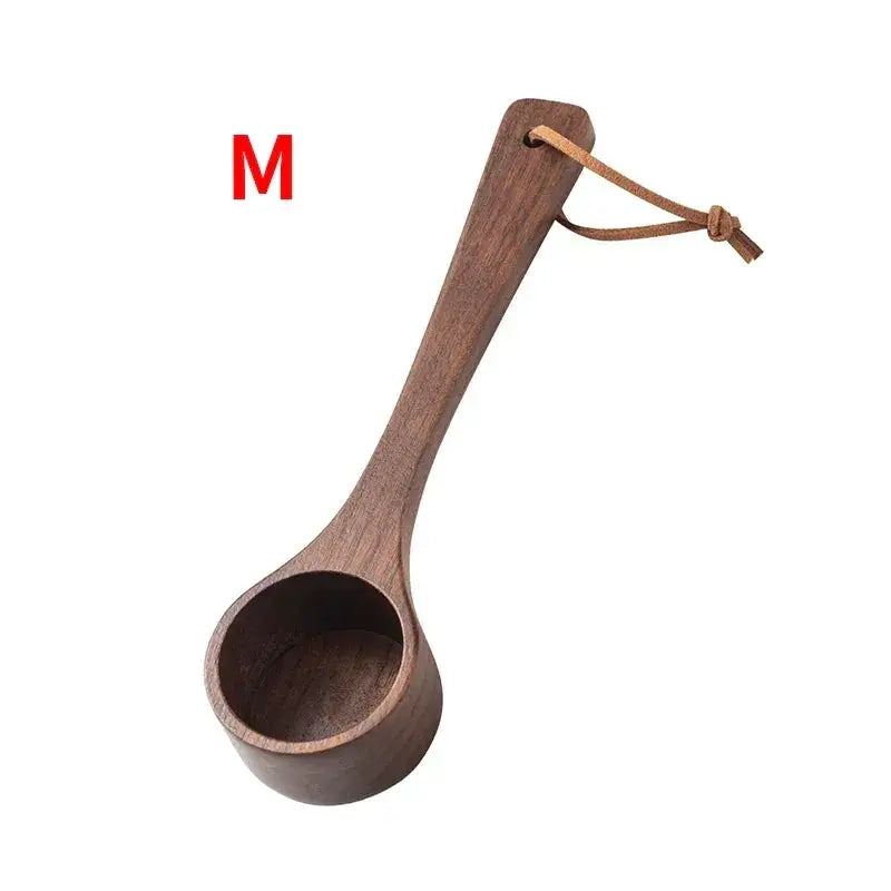 Coffee Spoon - Long Handle Black Walnut Wood by House Of Avana