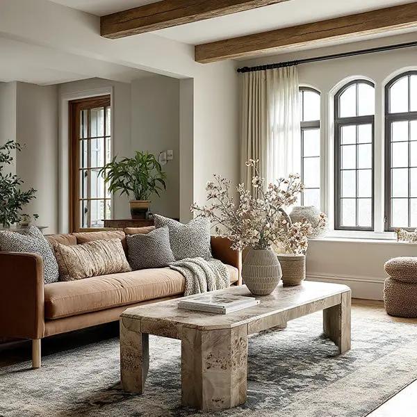 Artisan Burl Wood Coffee Table by Decor Steals