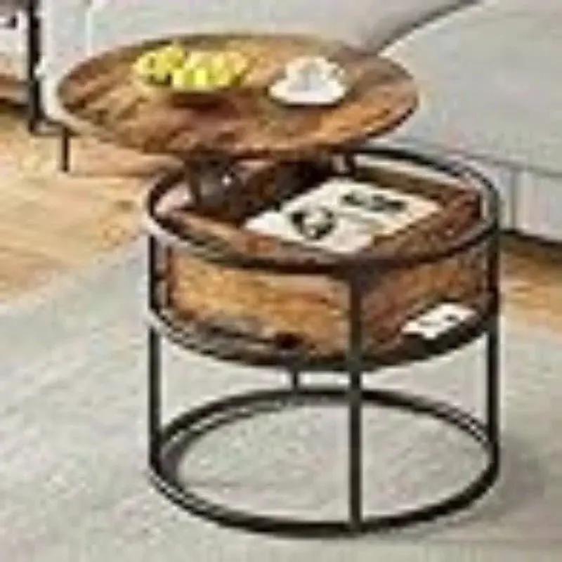 Coffee Table - Adjustable Black 60cm by House Of Avana
