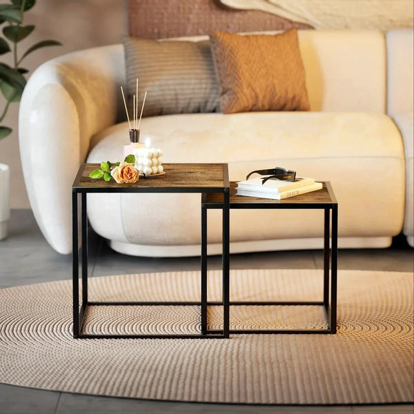 Coffee Table - Minimalist Metal Square