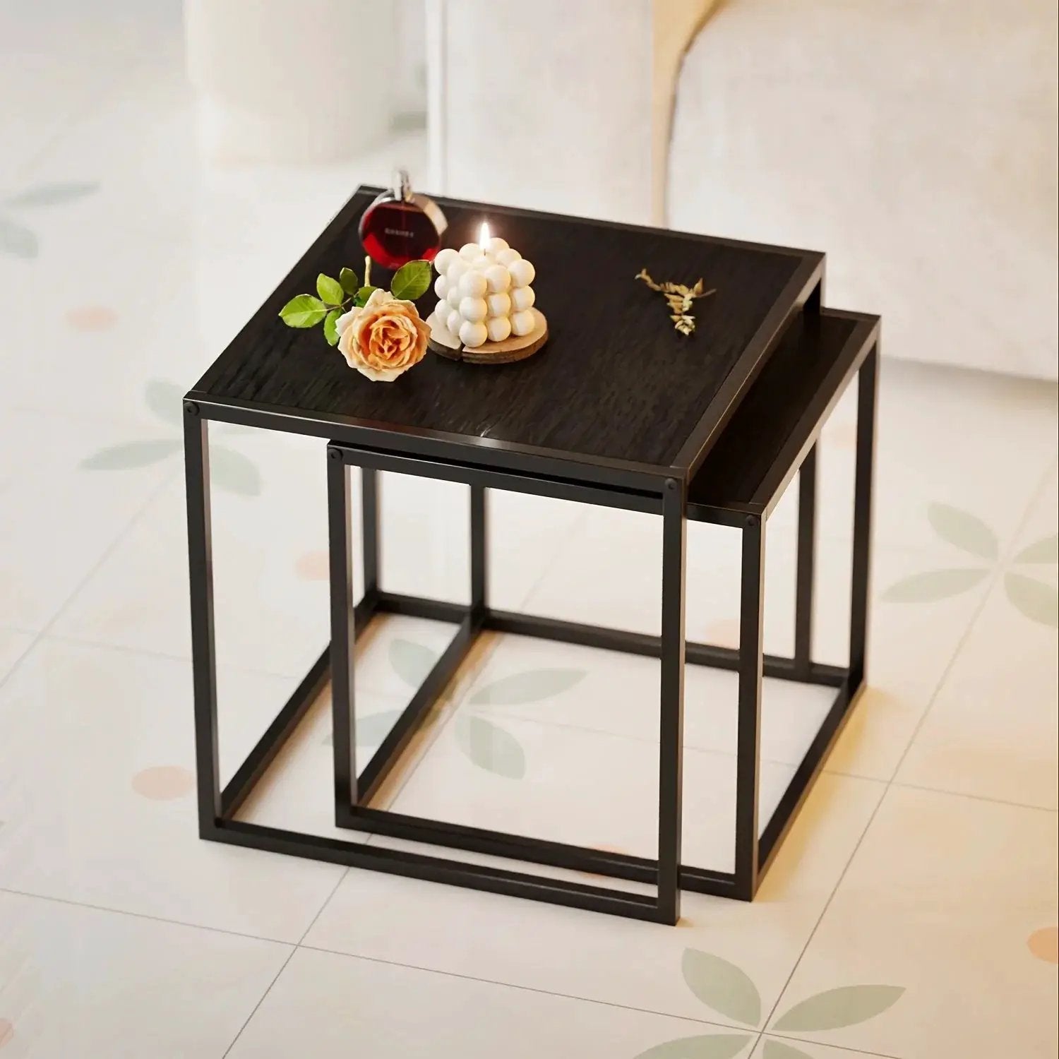 Coffee Table - Minimalist Metal Square by House Of Avana