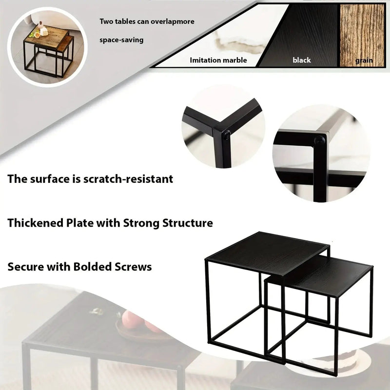 Coffee Table - Minimalist Metal Square by House Of Avana